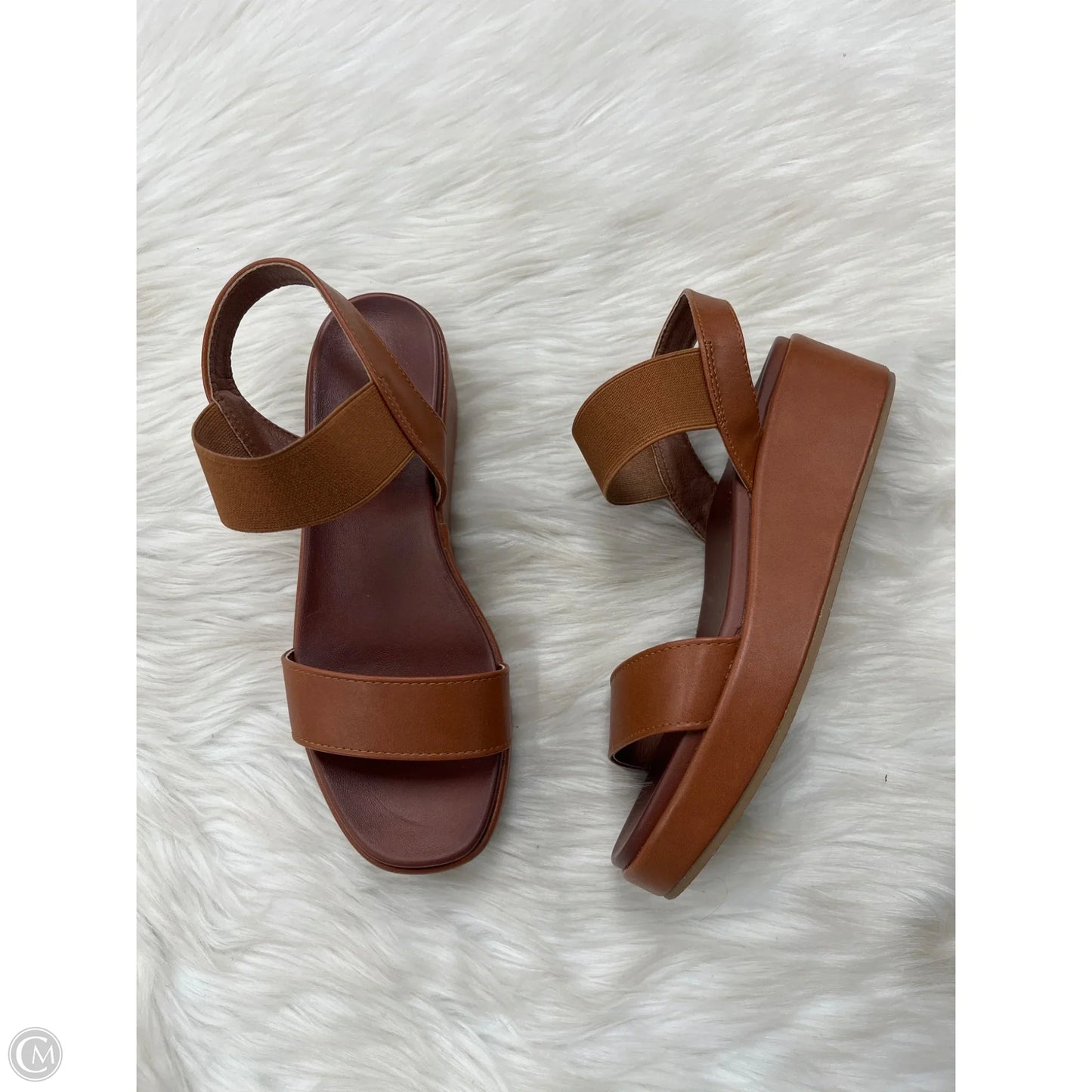 Sandals Heels Platform By Maurices In Brown, Size: 6.5