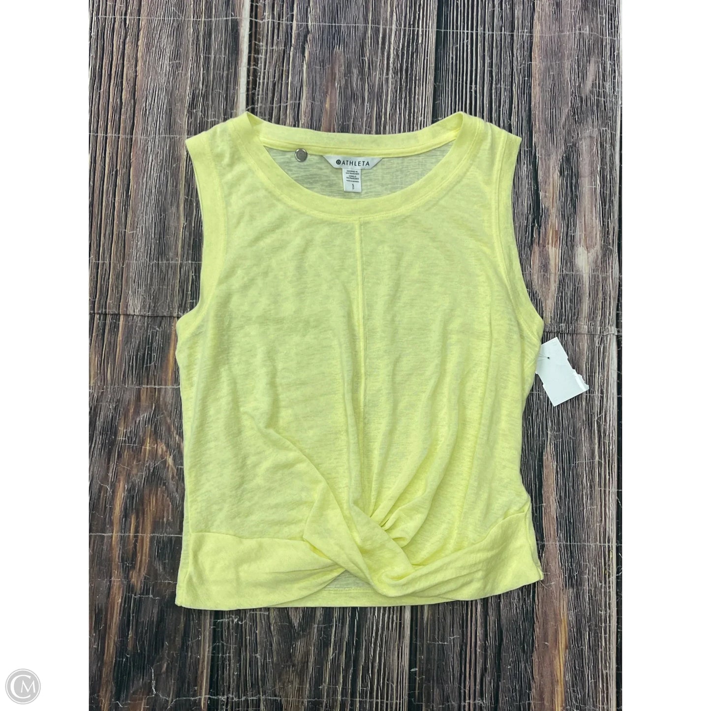Athletic Tank Top By Athleta In Yellow, Size: S