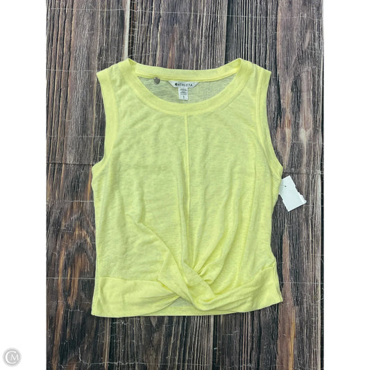 Athletic Tank Top By Athleta In Yellow, Size: S