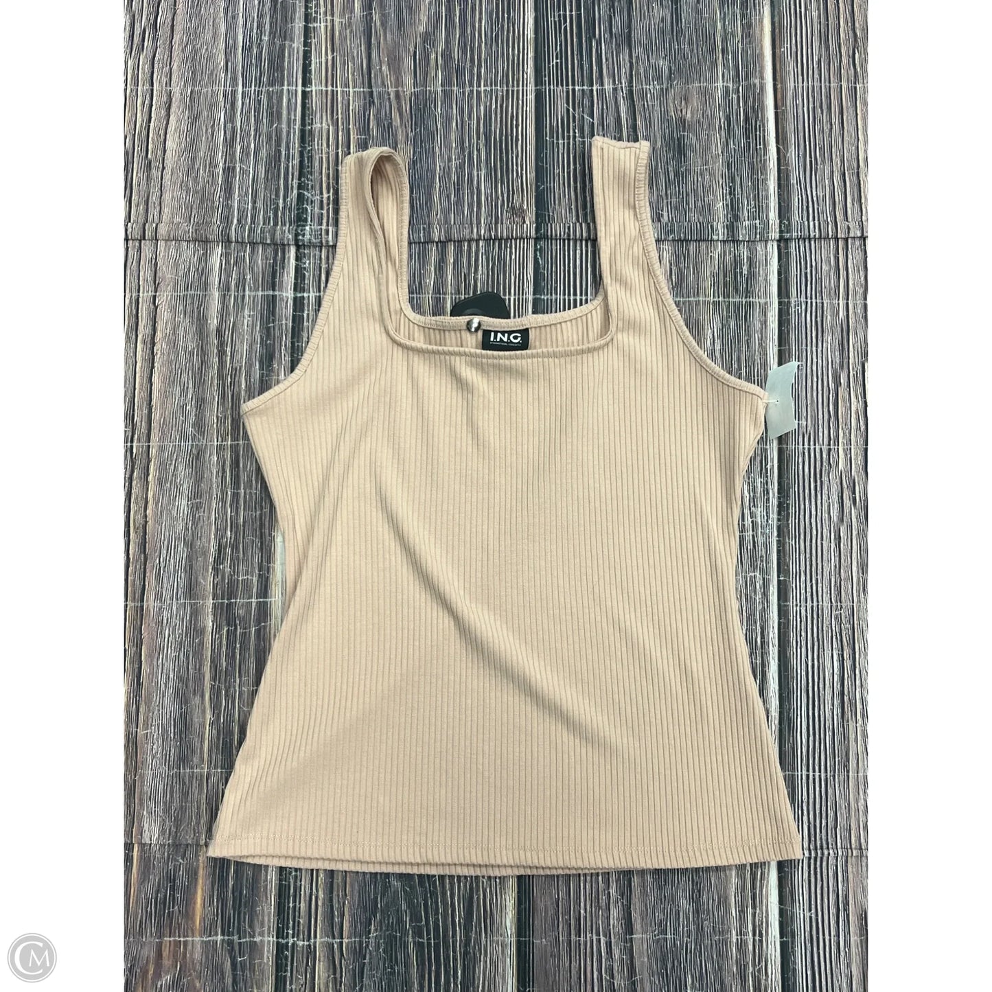 Tank Top By Inc In Tan, Size: M