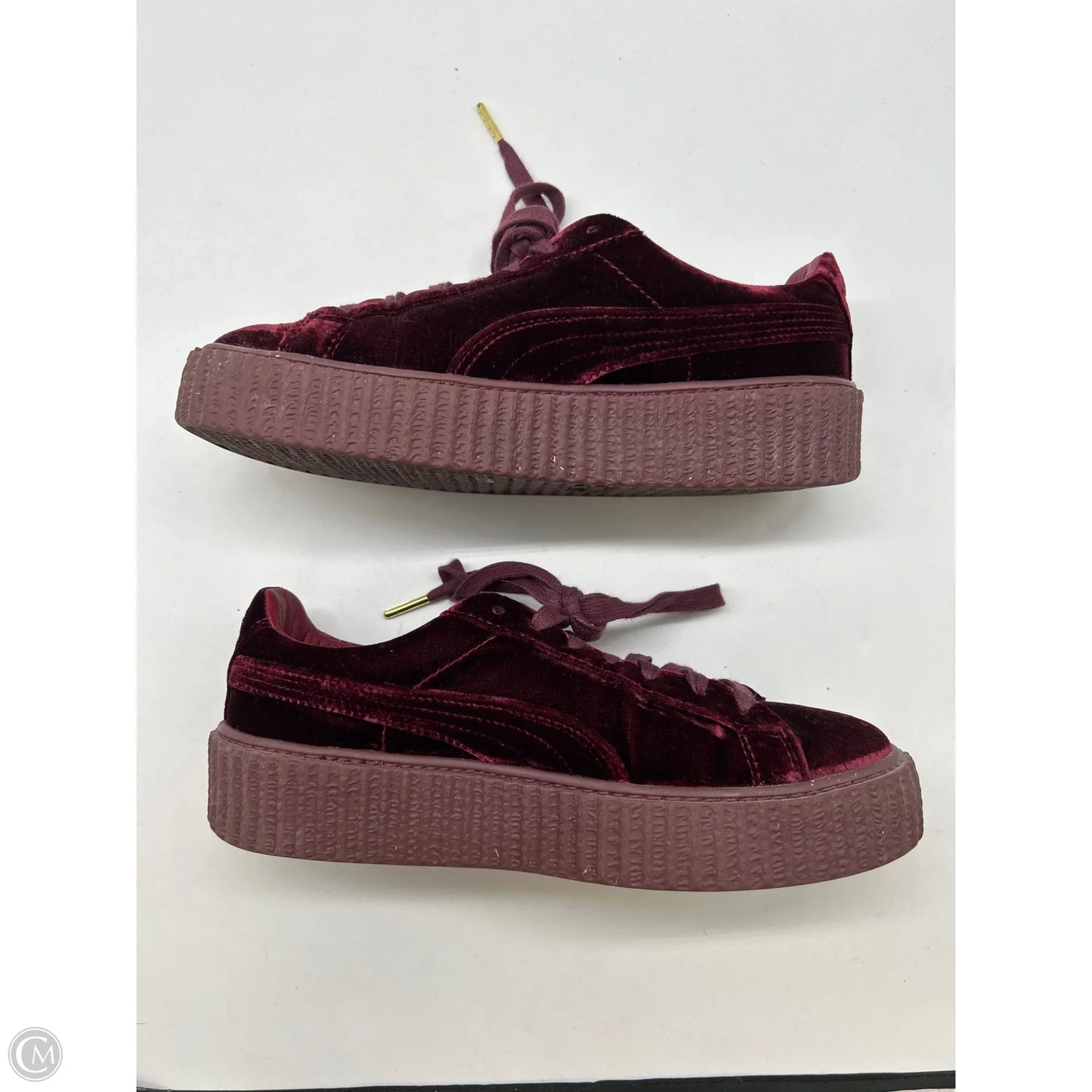 Shoes Sneakers By Puma In Maroon, Size: 8