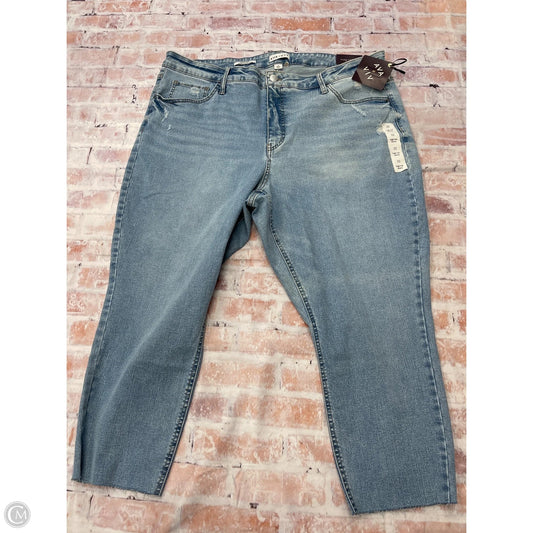 Jeans Skinny By Ava & Viv In Blue Denim, Size: 22