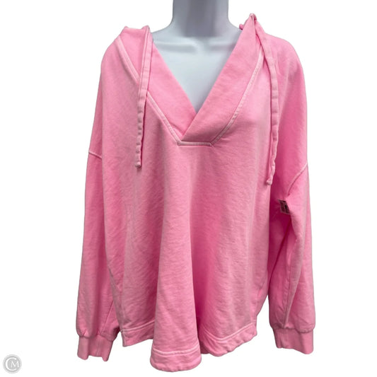 Sweatshirt Hoodie By Old Navy In Pink, Size: L