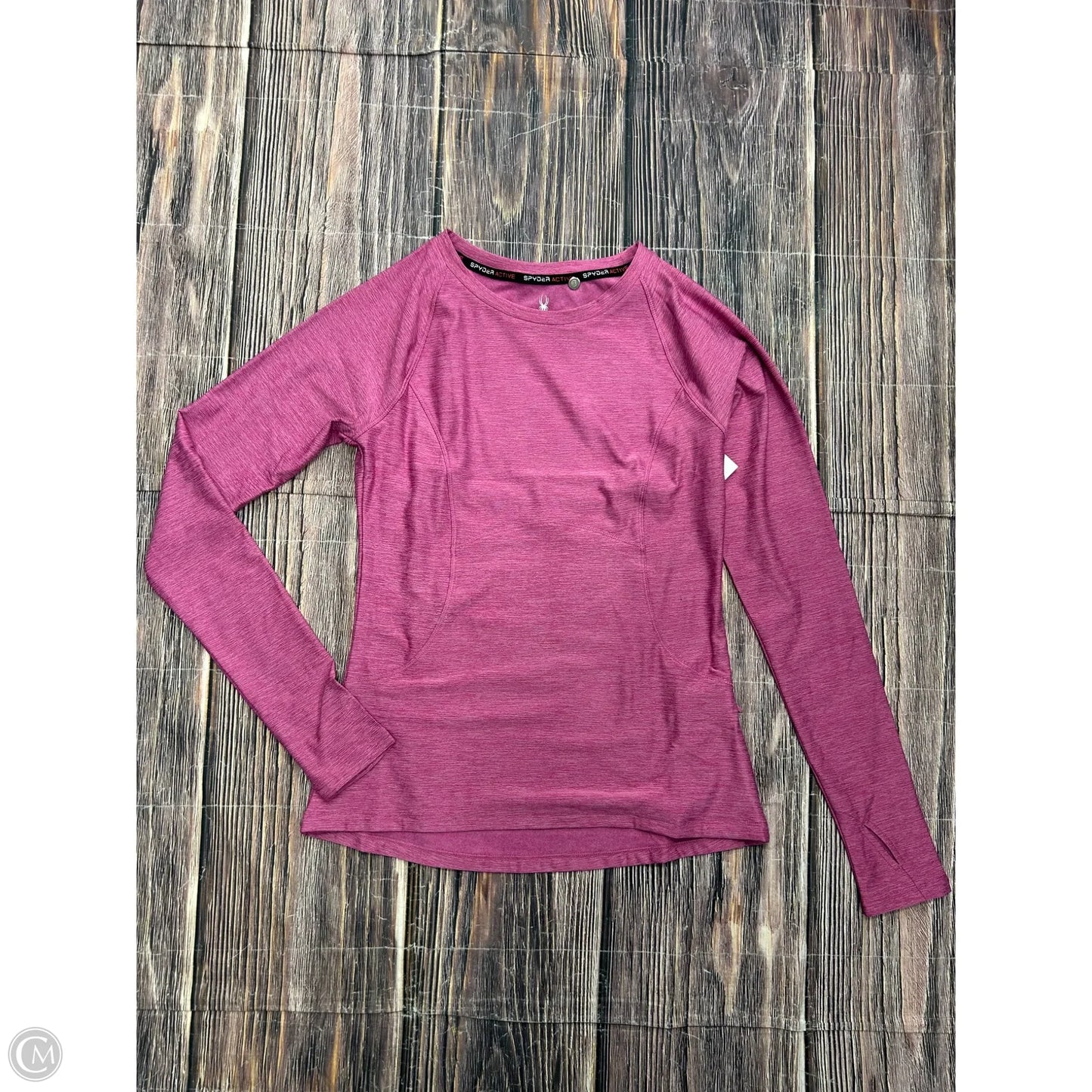 Athletic Top Long Sleeve Crewneck By Spyder In Pink, Size: S
