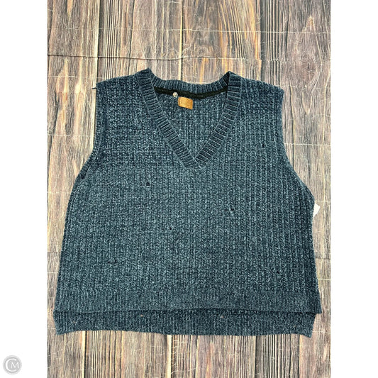 Sweater Short Sleeve By Pol In Blue, Size: S