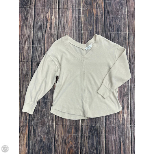 Top Long Sleeve By Hippie Rose In Cream, Size: L