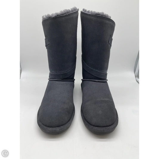 Boots Mid-calf Flats By Bearpaw In Grey, Size: 11