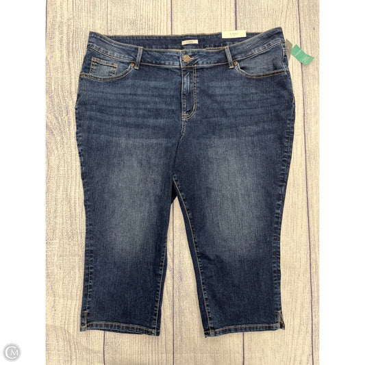 Jeans Cropped By Maurices In Blue Denim, Size: 24