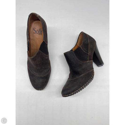 Shoes Heels Block By Sofft In Brown, Size: 6.5
