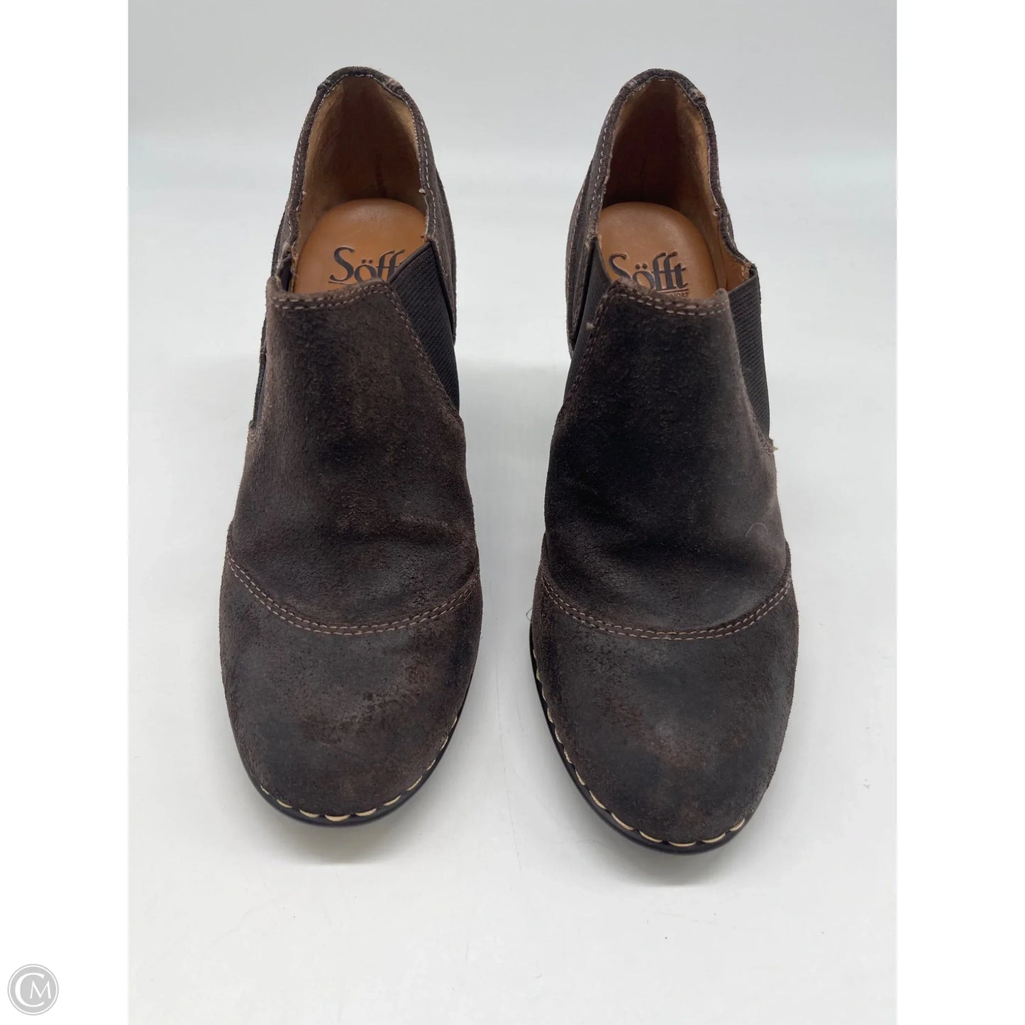 Shoes Heels Block By Sofft In Brown, Size: 6.5