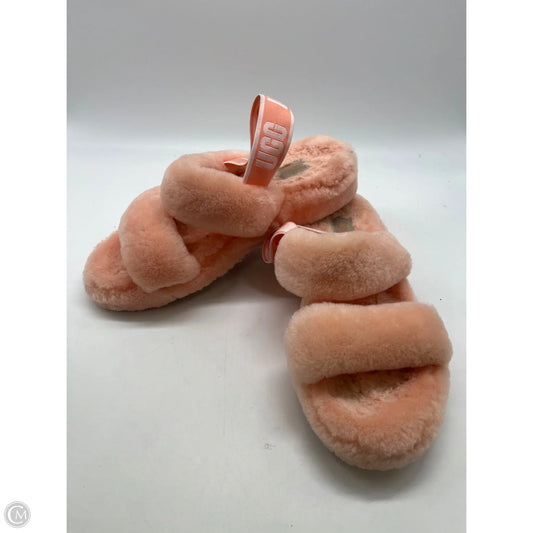 Sandals Designer By Ugg In Orange, Size: 9
