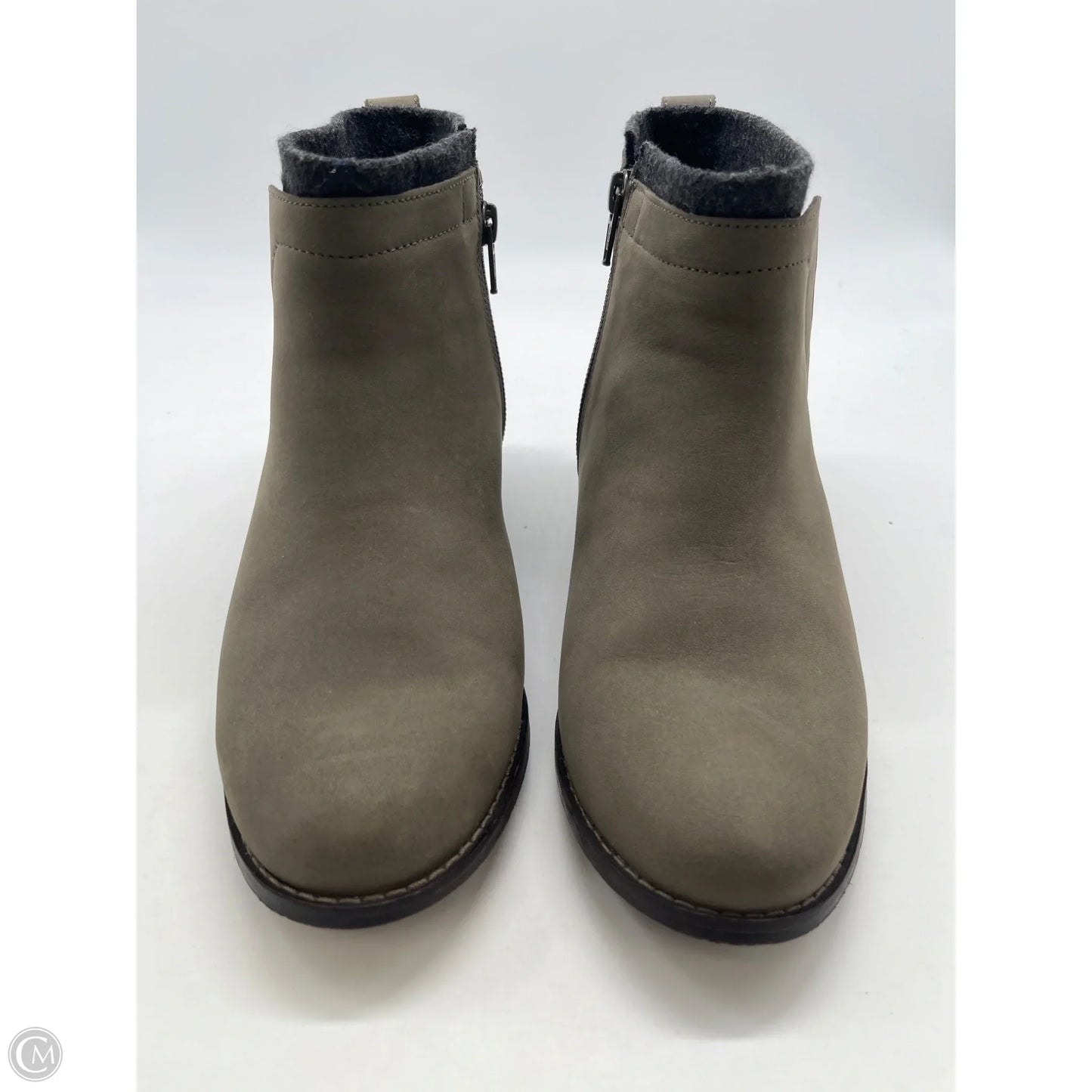 Boots Ankle Heels By Vionic In Green, Size: 7