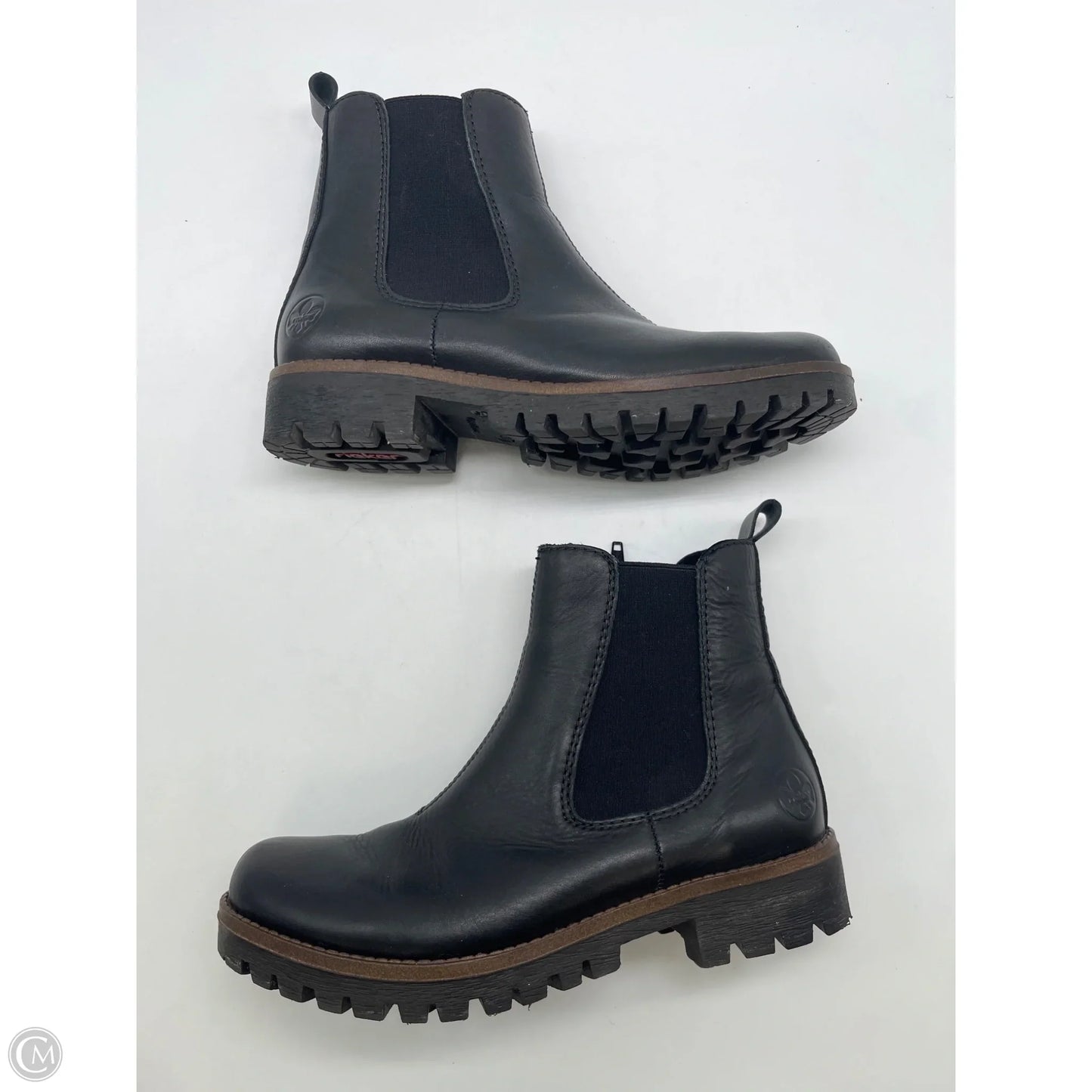 Boots Ankle Flats By Riekers In Black, Size: 6