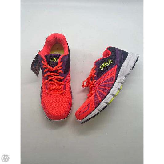 Shoes Athletic By Fila In Orange & Purple, Size: 8
