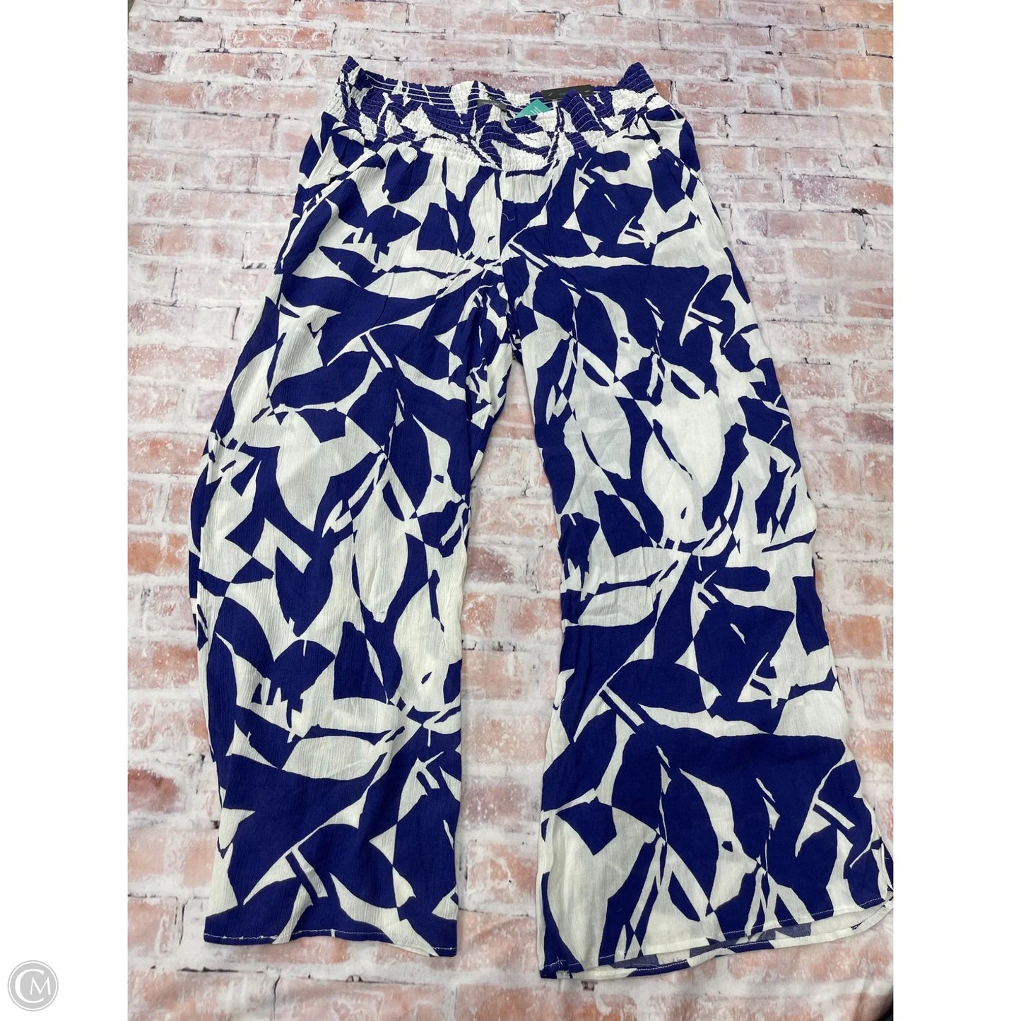 Pants Linen By Maurices In Blue & White, Size: 1x