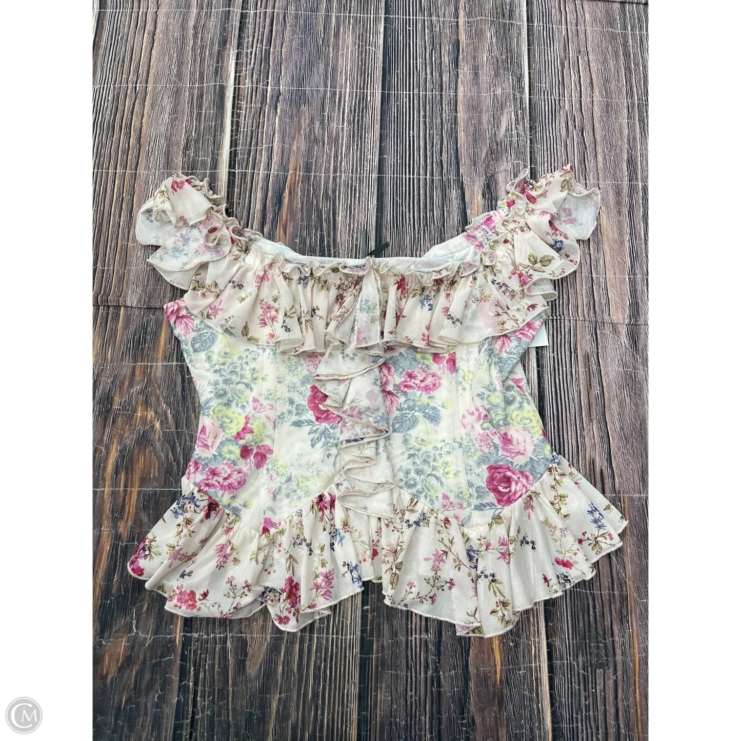 Tank Top By Anthropologie In Floral Print, Size: Xl