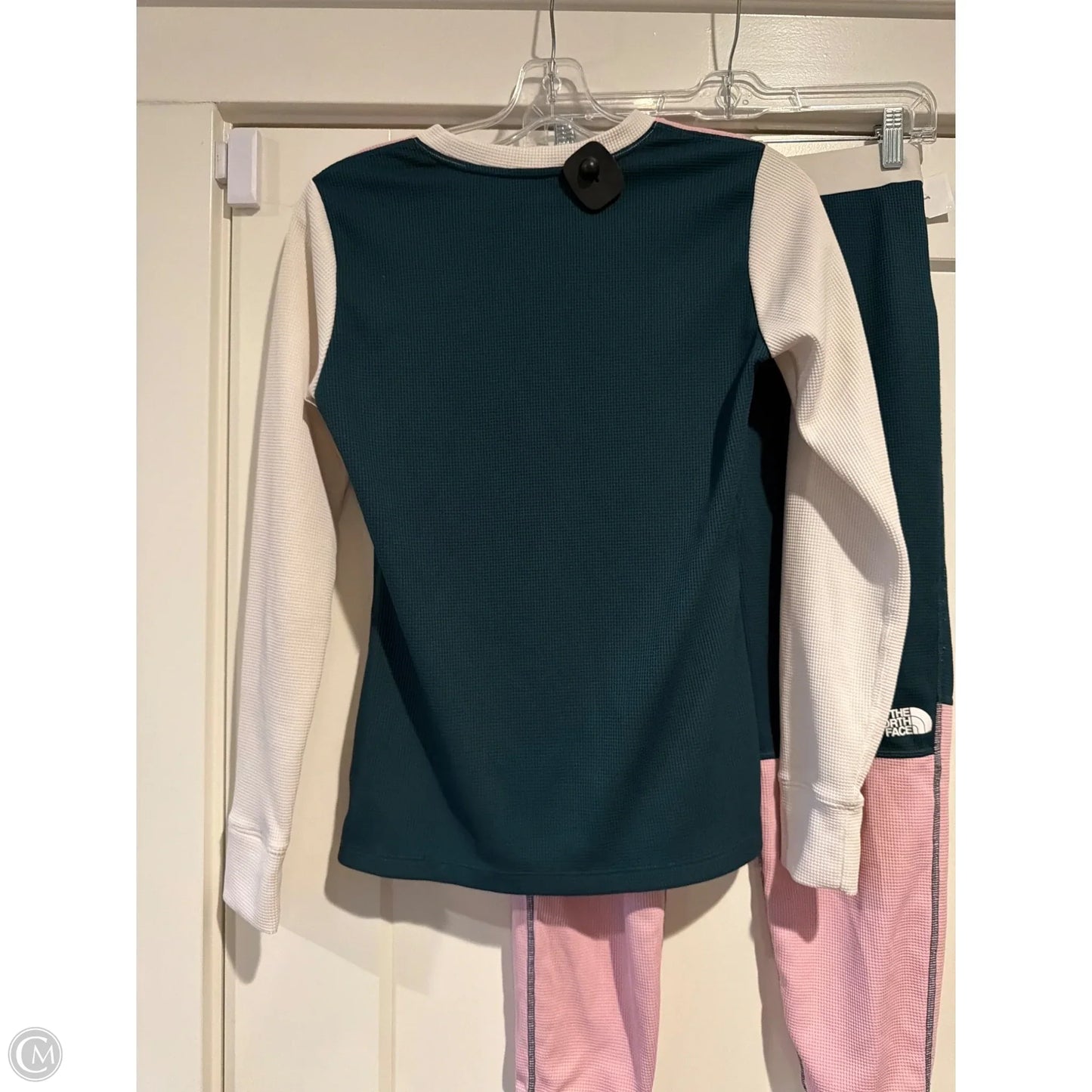 Lounge Set Pants By The North Face In Green & Pink, Size: S