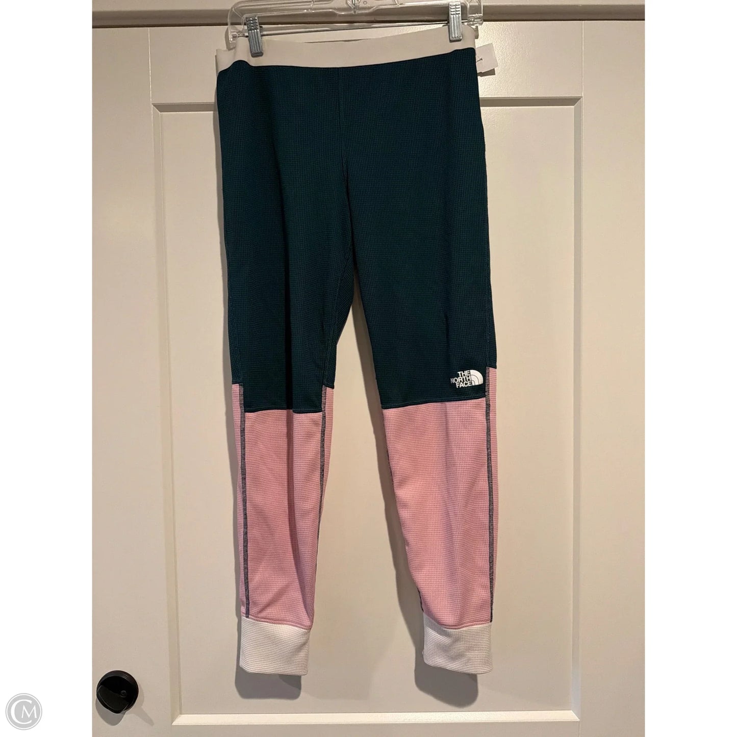 Lounge Set Pants By The North Face In Green & Pink, Size: S