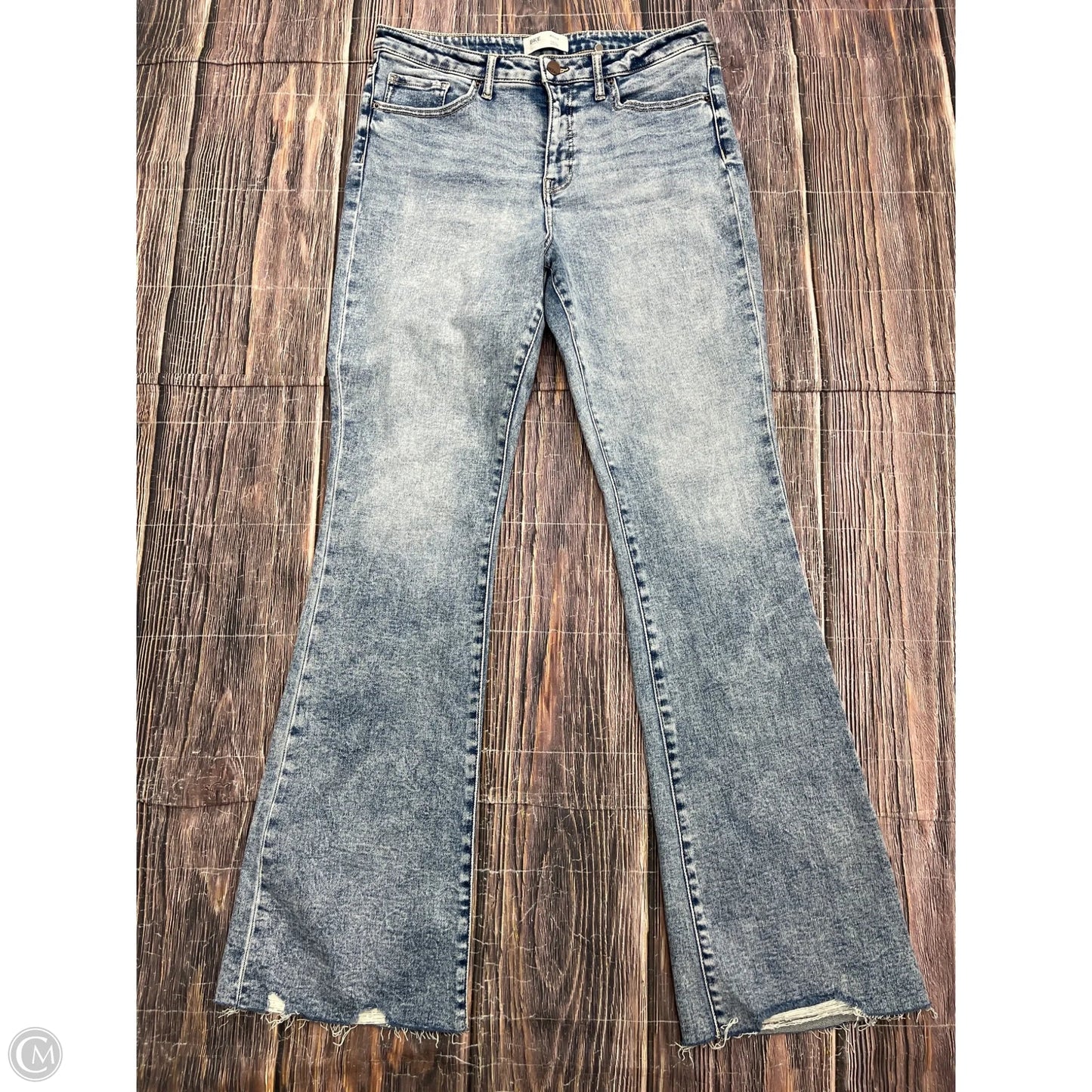 Jeans Flared By Bke In Blue Denim, Size: 18