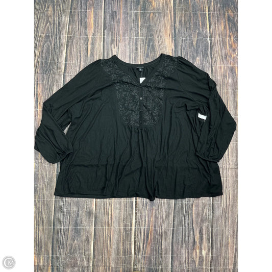 Top Long Sleeve By Torrid In Black, Size: 5