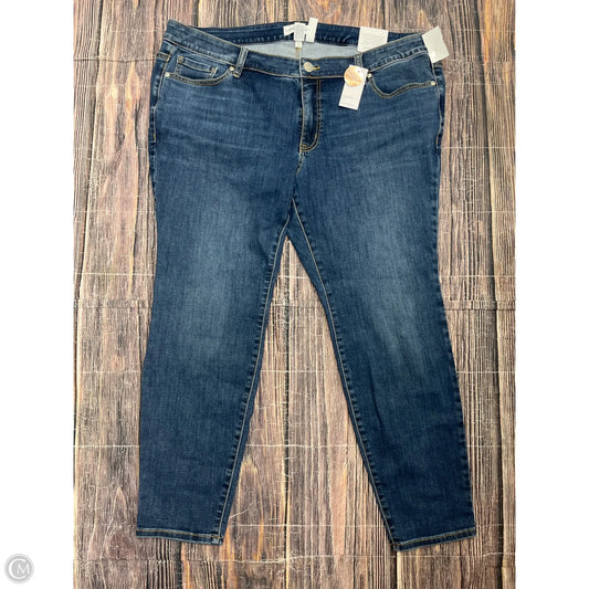 Jeans Skinny By Lane Bryant In Blue Denim, Size: 24