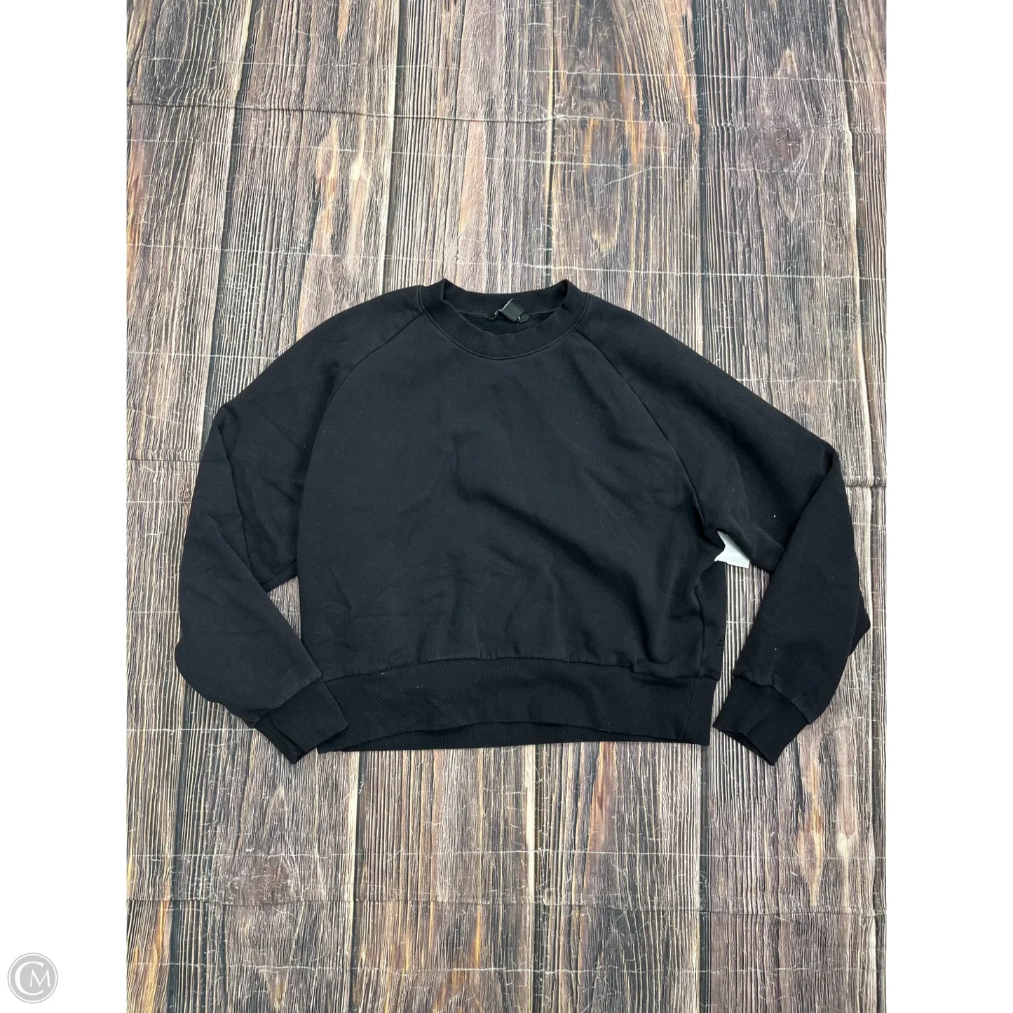 Sweatshirt Crewneck By Athleta In Black, Size: M