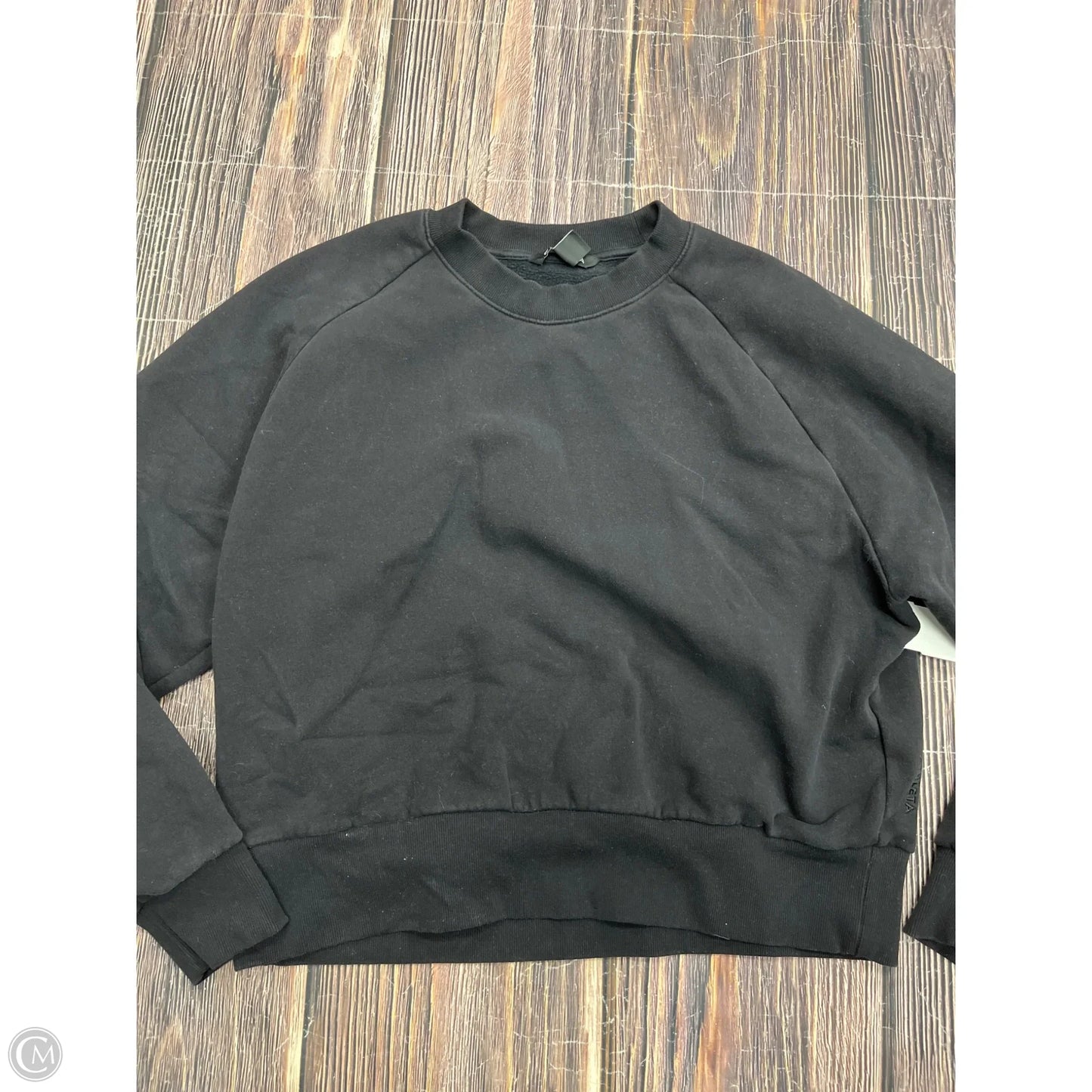 Sweatshirt Crewneck By Athleta In Black, Size: M