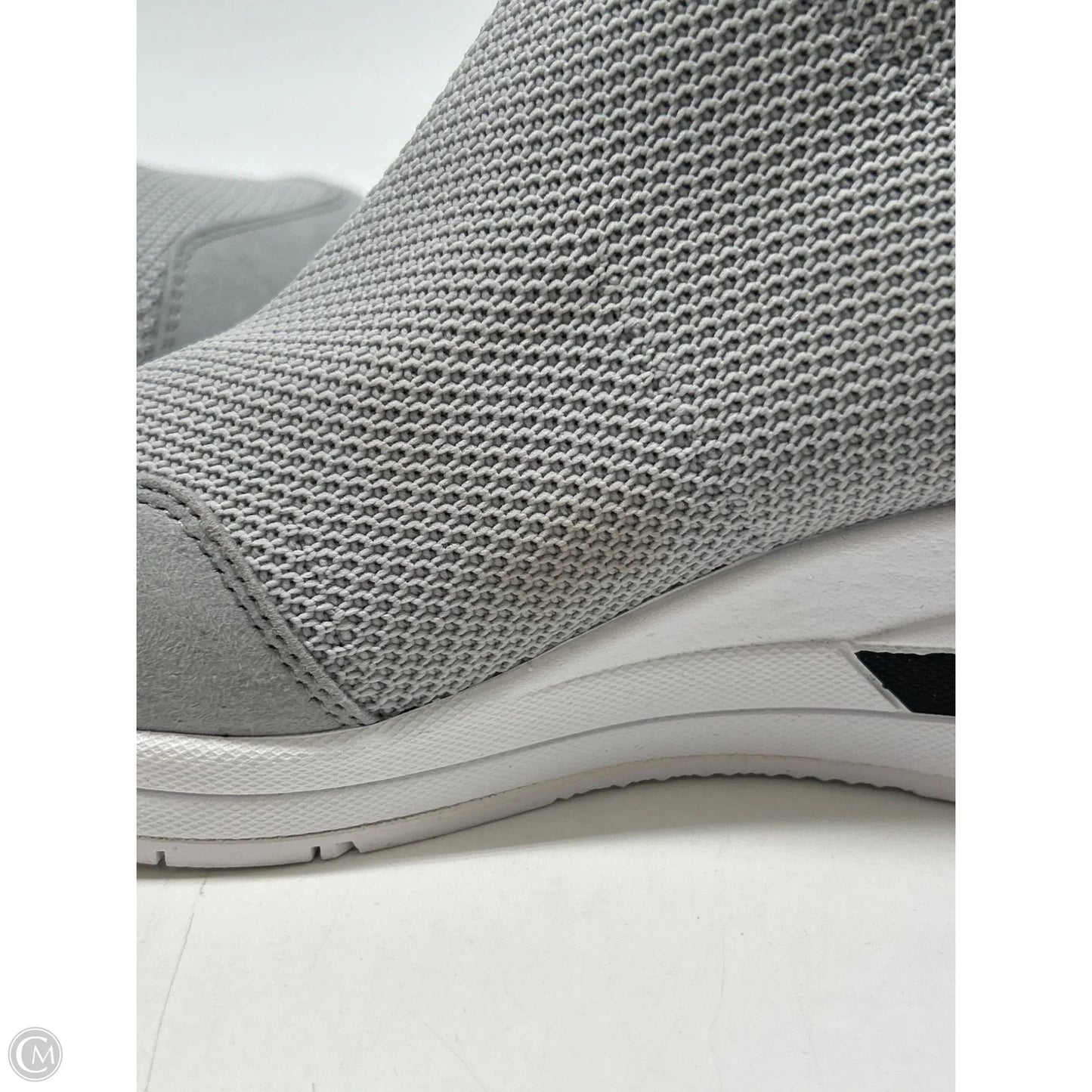 Shoes Heels Wedge By Marc Fisher In Grey, Size: 8