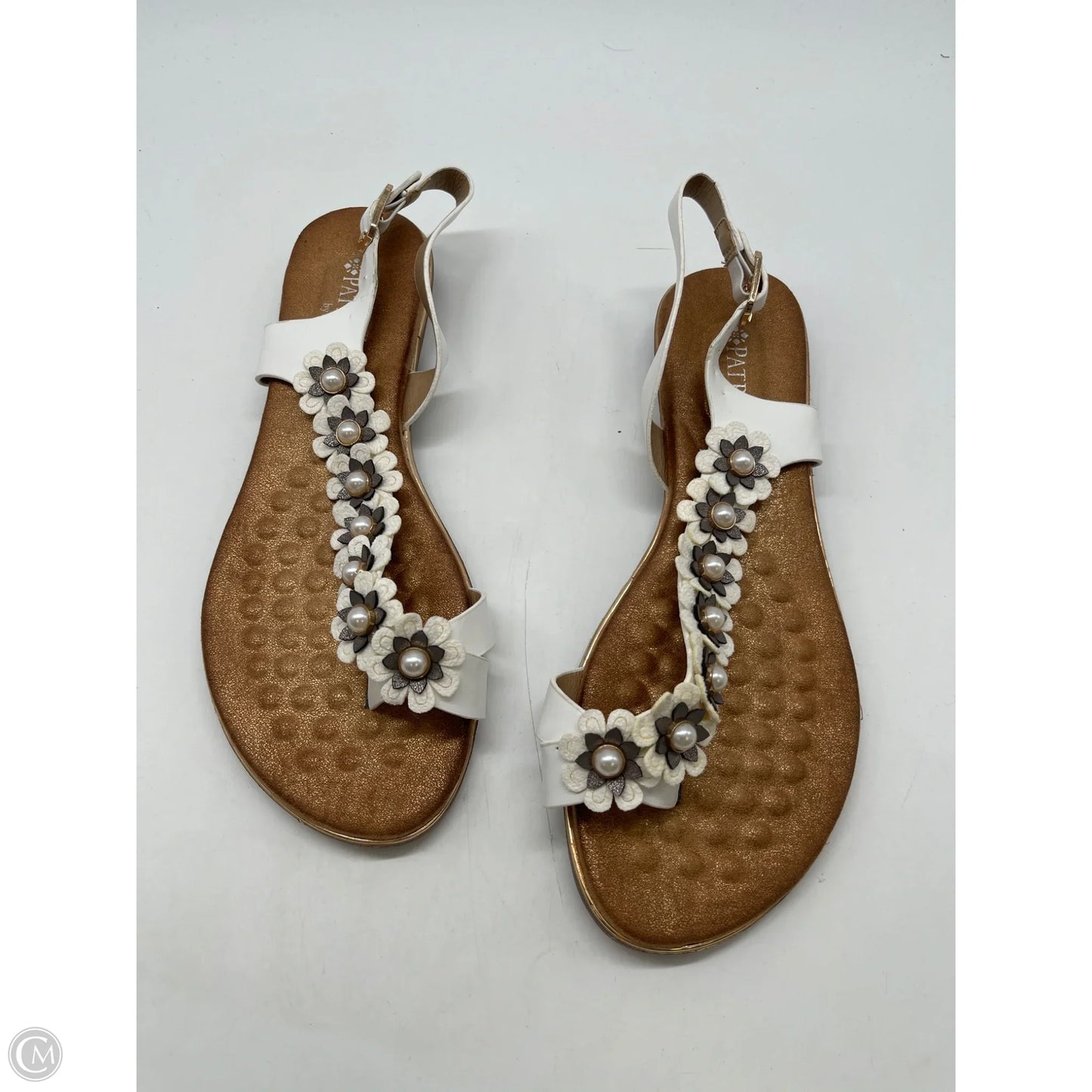 Sandals Flats By Spring Step In White, Size: 6.5