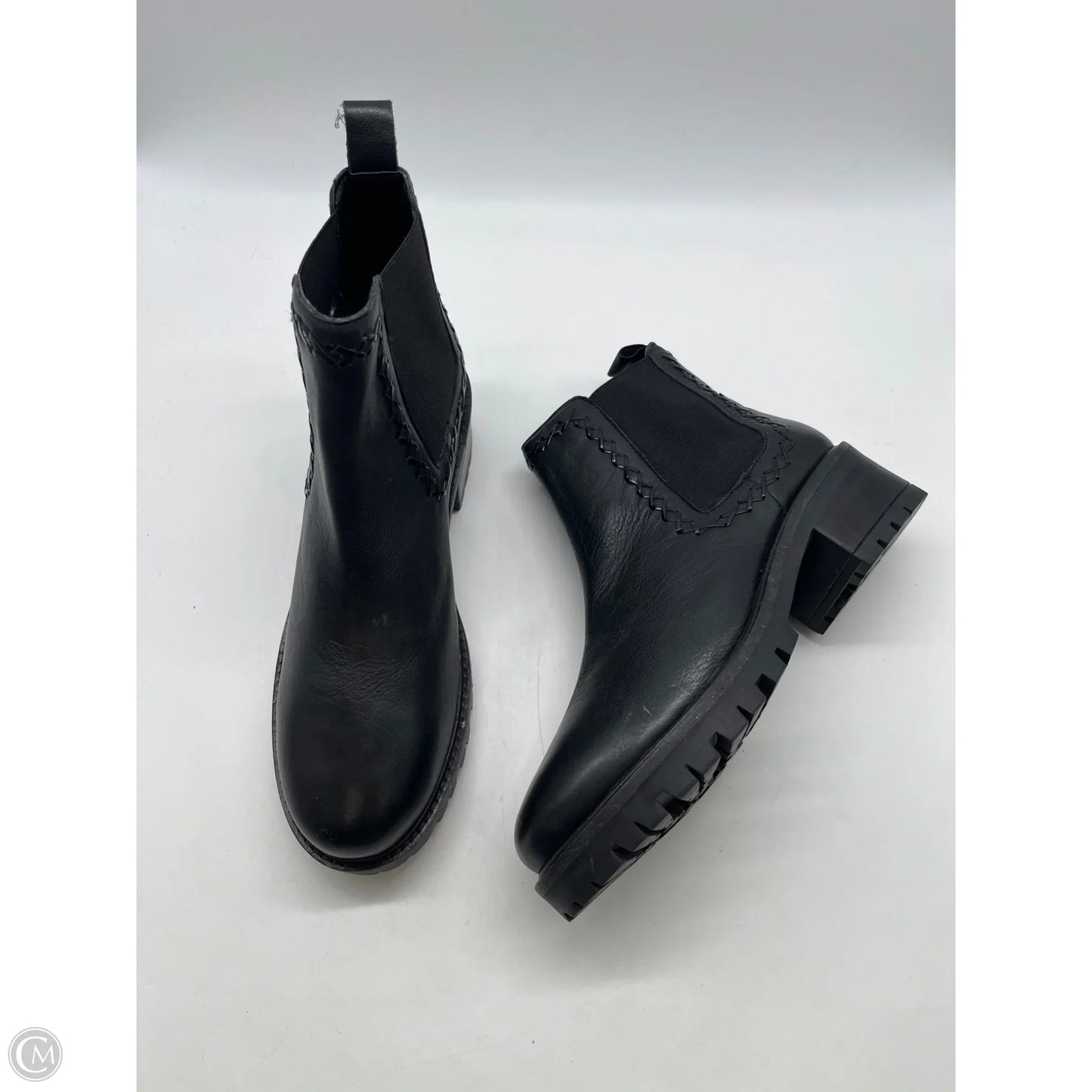 Boots Ankle Flats By Clothes Mentor In Black, Size: 11