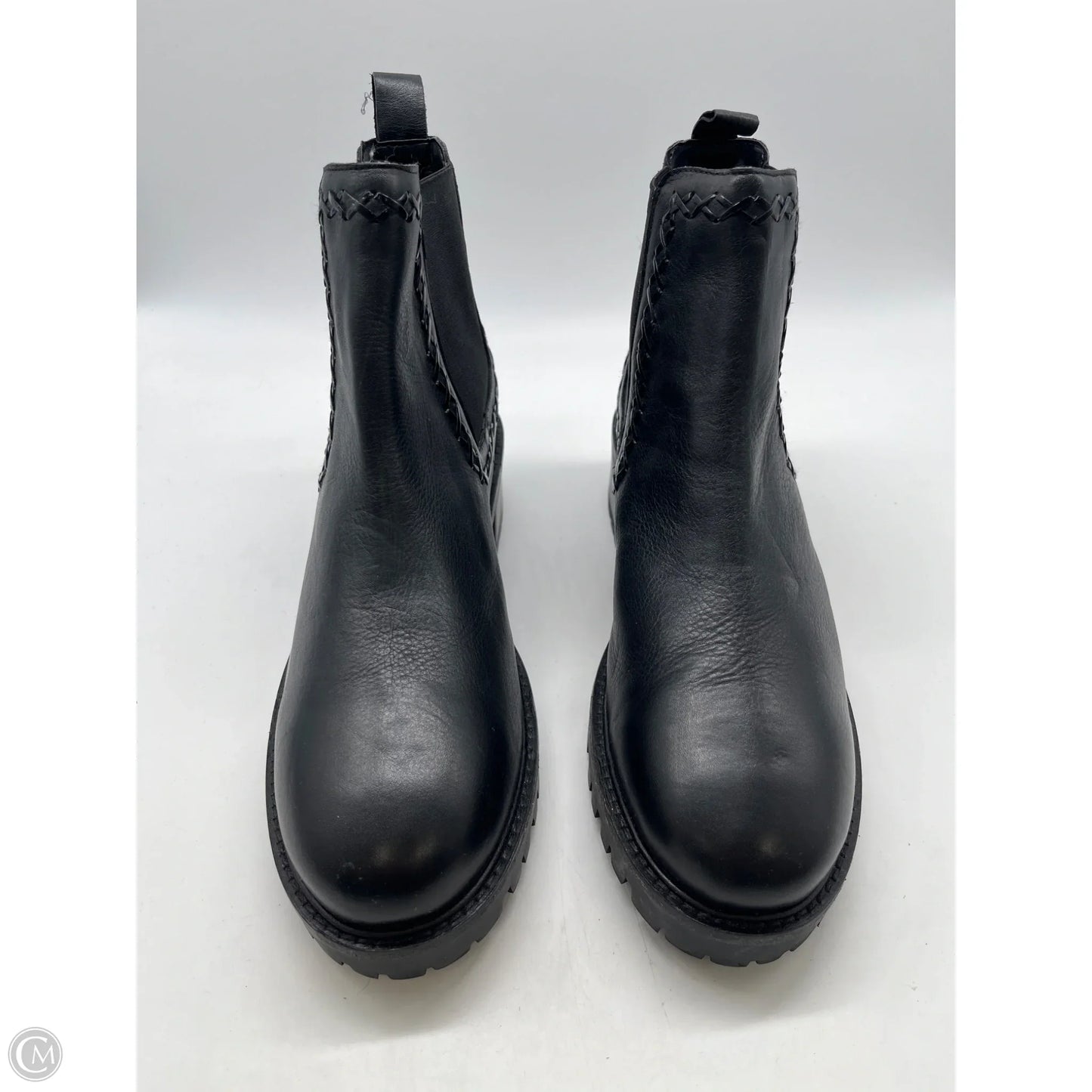 Boots Ankle Flats By Clothes Mentor In Black, Size: 11