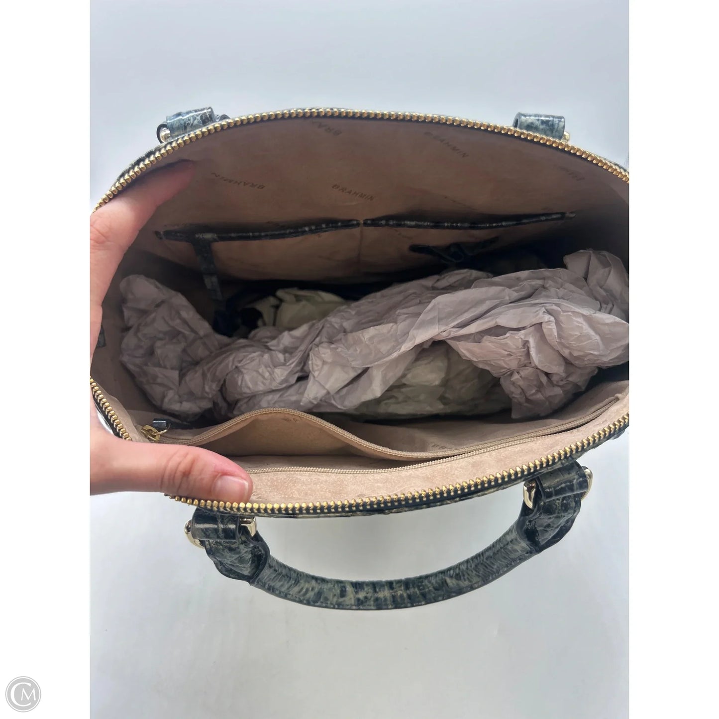 Handbag Designer By Brahmin, Size: Medium