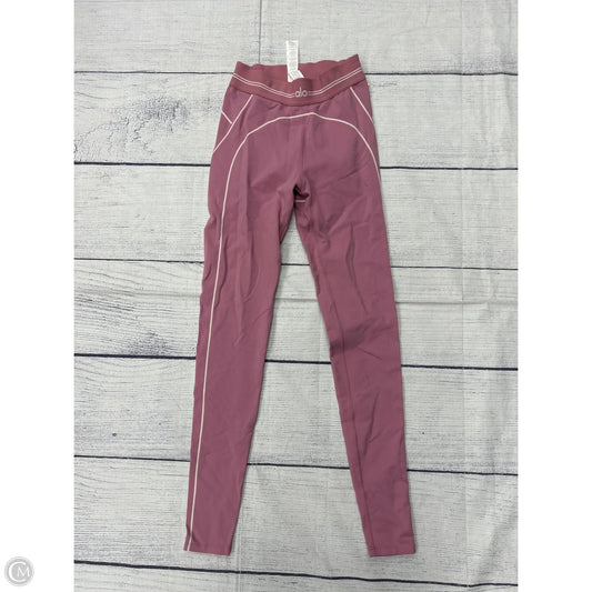 Athletic Leggings By Alo In Pink, Size: Xs
