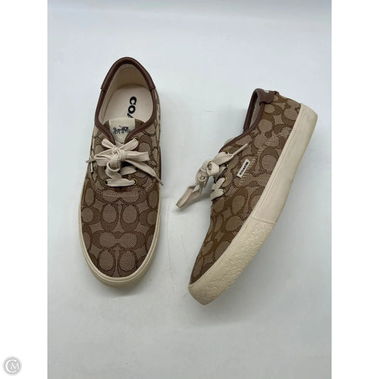 Shoes Designer By Coach In Brown, Size: 8.5