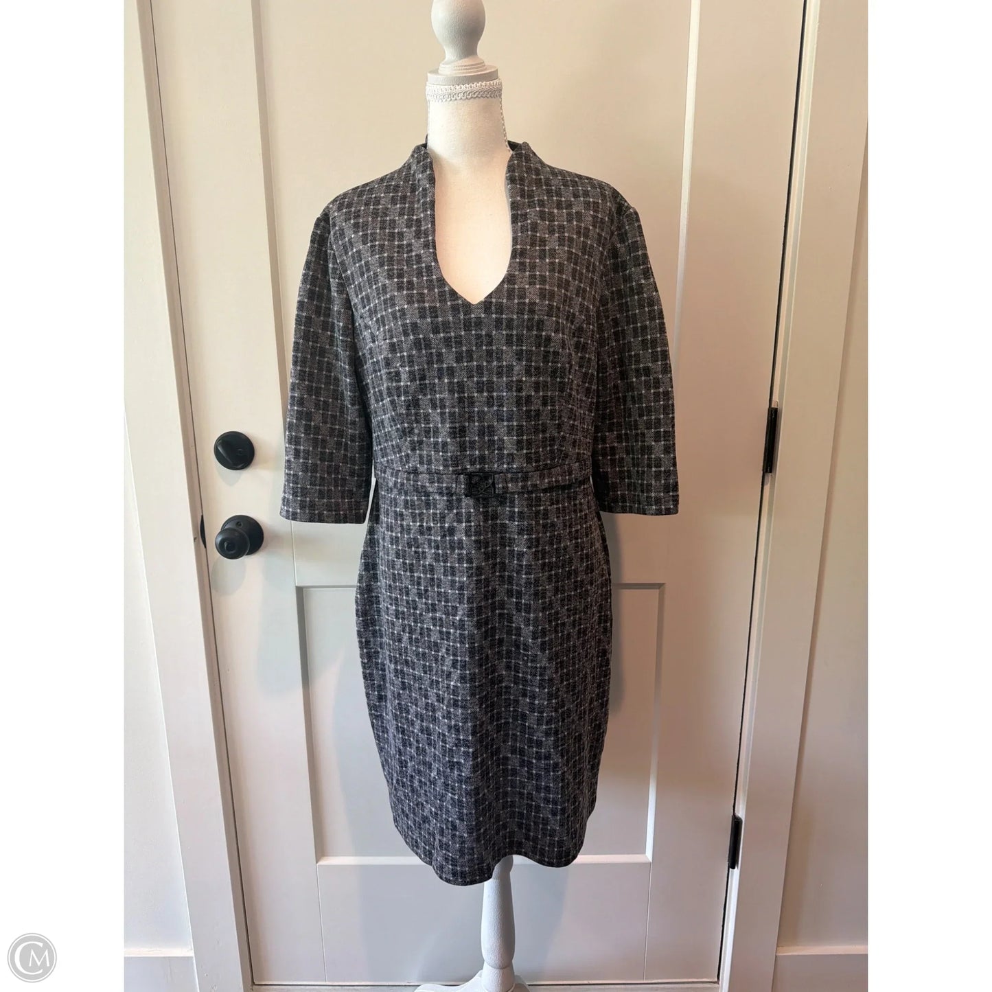 Dress Work By Connected Apparel In Grey, Size: 14p