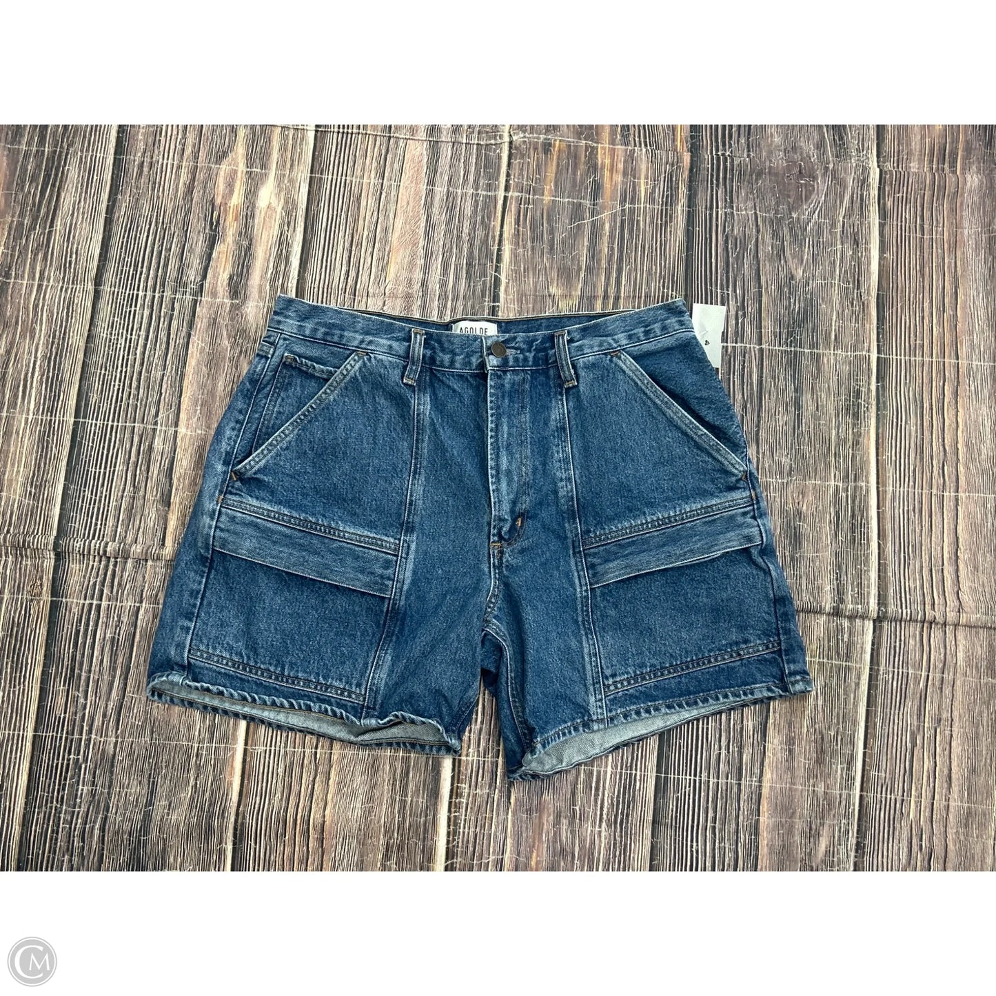 Shorts By Agolde In Blue Denim, Size: 12