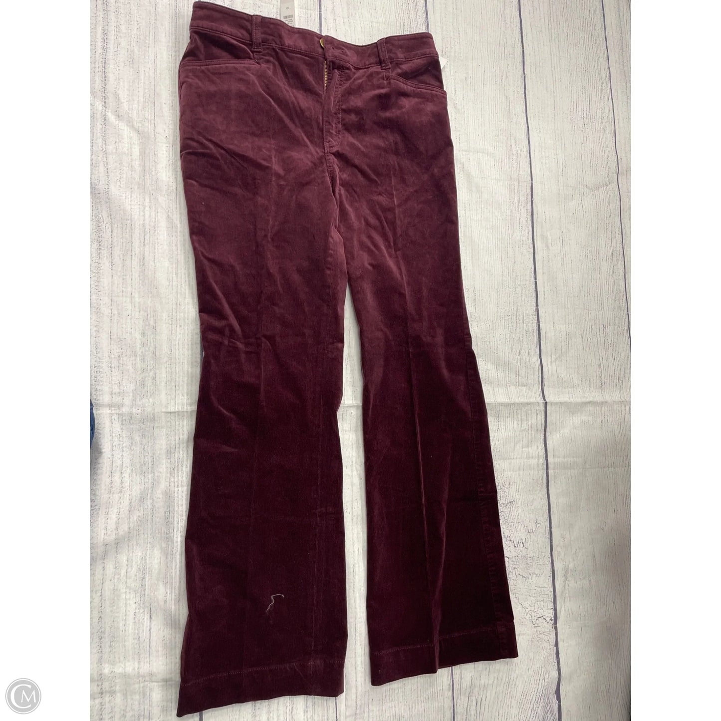 Pants Corduroy By Talbots In Maroon, Size: 10