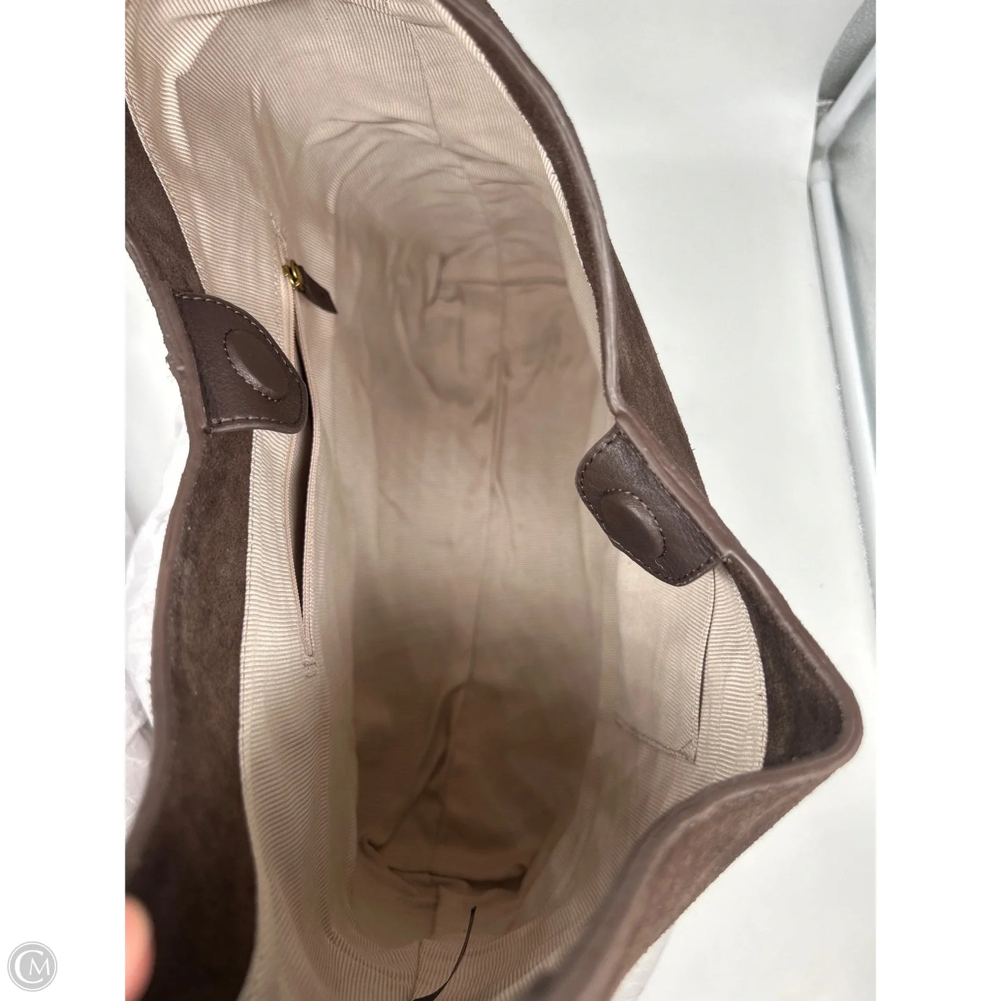 Handbag Leather By Margot, Size: Large