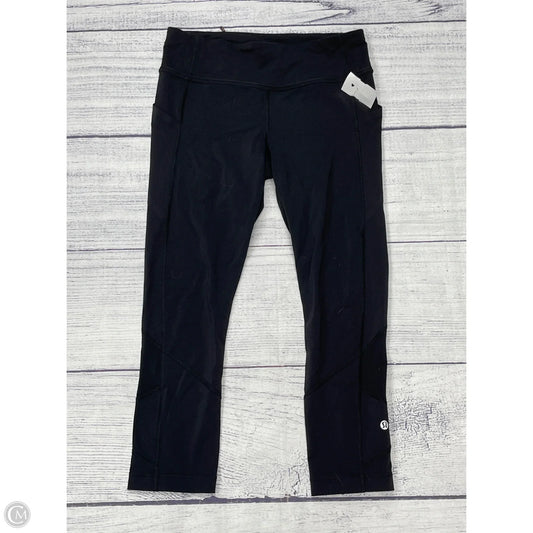 Athletic Capris By Lululemon In Black, Size: 6