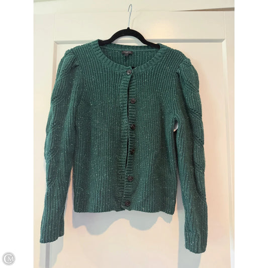 Sweater Cardigan By Talbots In Green, Size: Mp