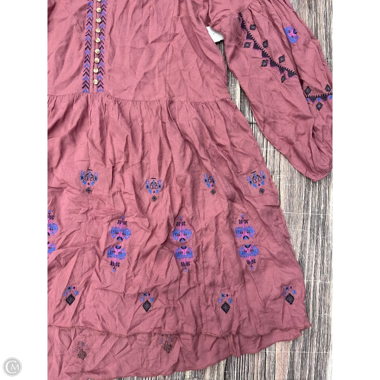 Dress Casual Short By Johnny Was In Pink, Size: L