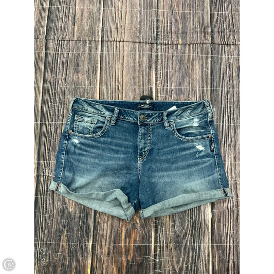Shorts By Silver In Blue Denim, Size: 16