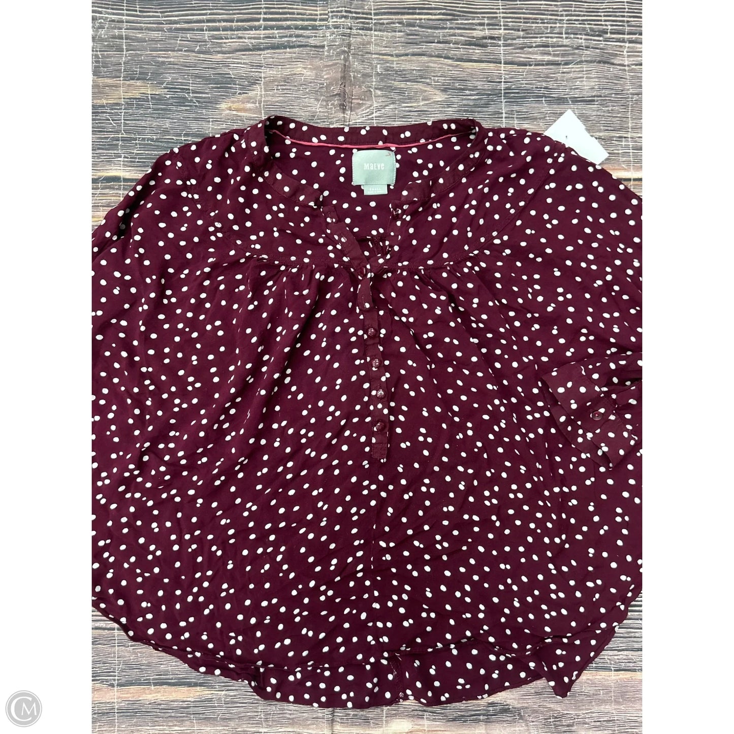 Top 3/4 Sleeve By Maeve In Purple, Size: S