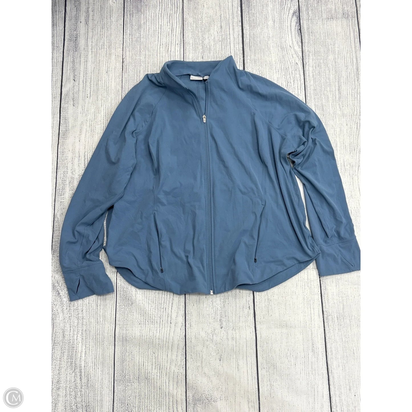 Athletic Jacket By Athleta In Blue, Size: 3x