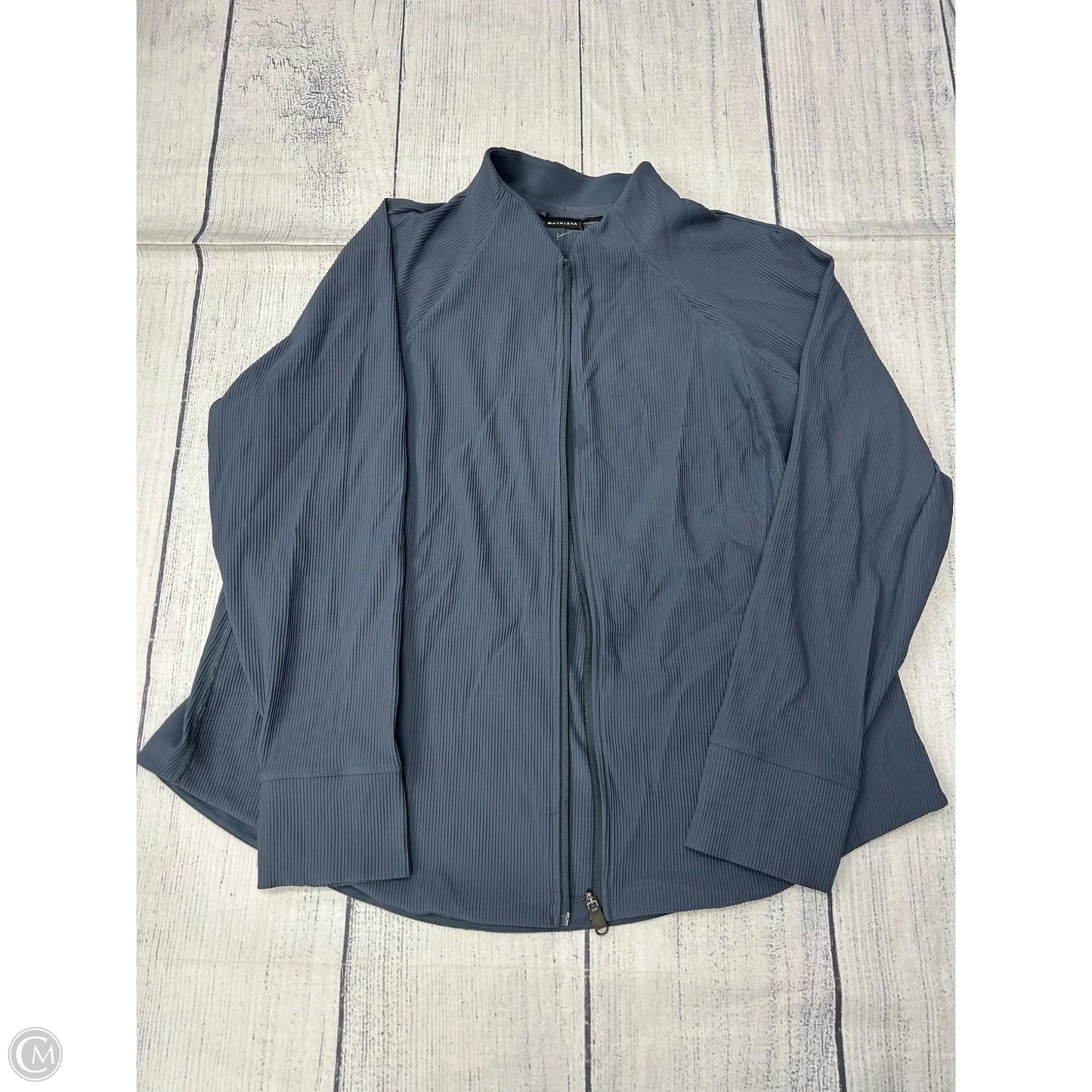 Athletic Jacket By Athleta In Blue, Size: 3x