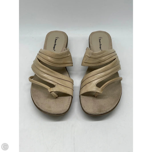 Sandals Heels Wedge By Bare Traps In Tan, Size: 11