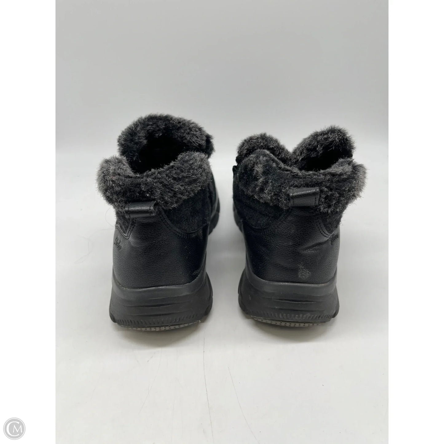 Boots Ankle Flats By Skechers In Black, Size: 11