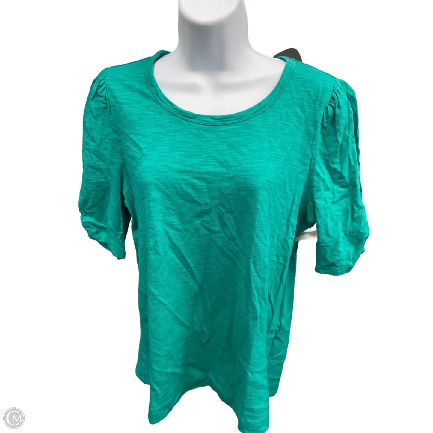 Top Short Sleeve By Chicos In Teal, Size: M