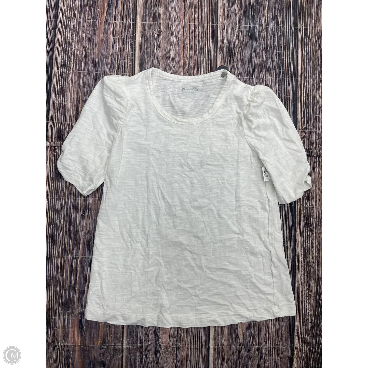 Top Short Sleeve By Chicos In White, Size: M
