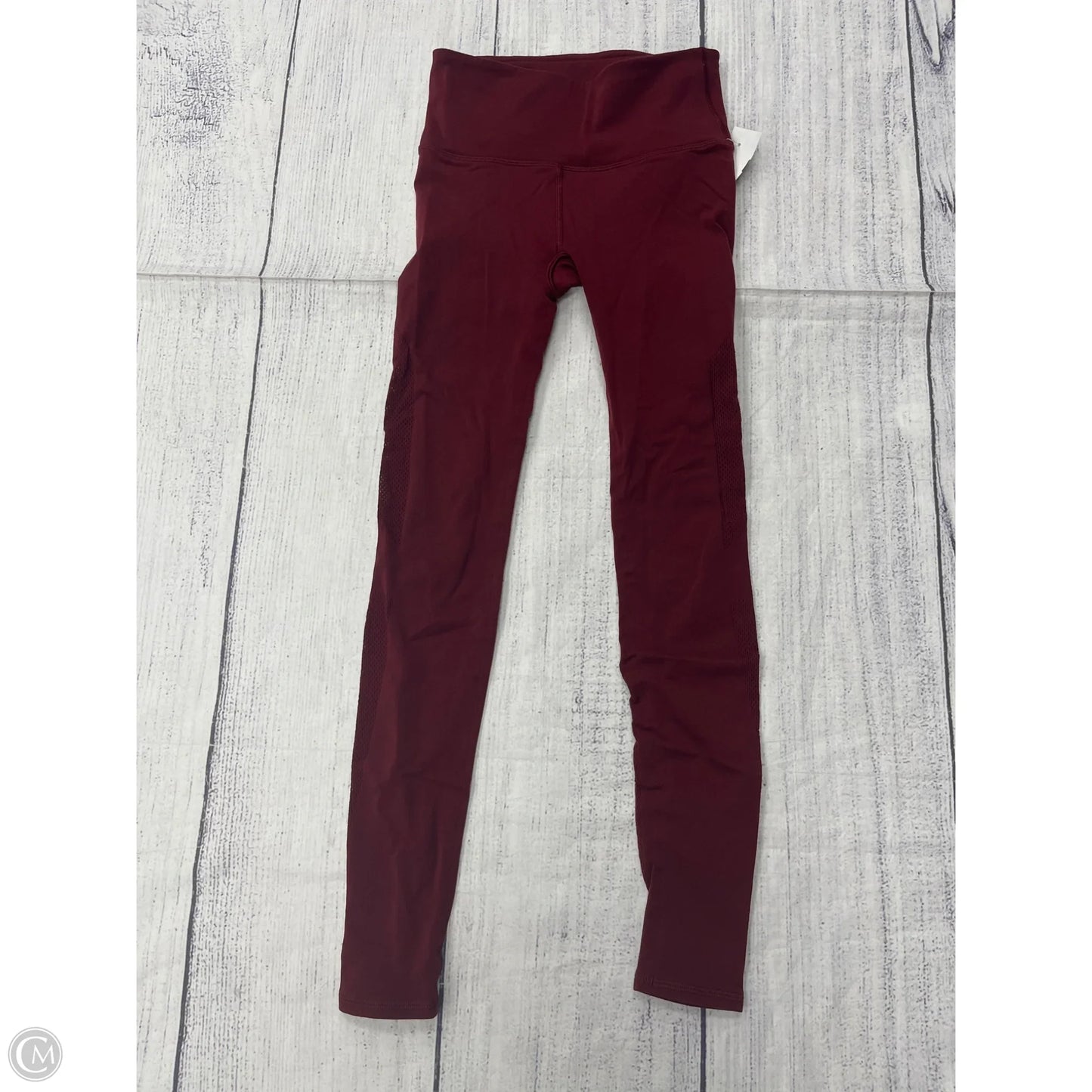 Athletic Leggings By Lululemon In Red, Size: Xs